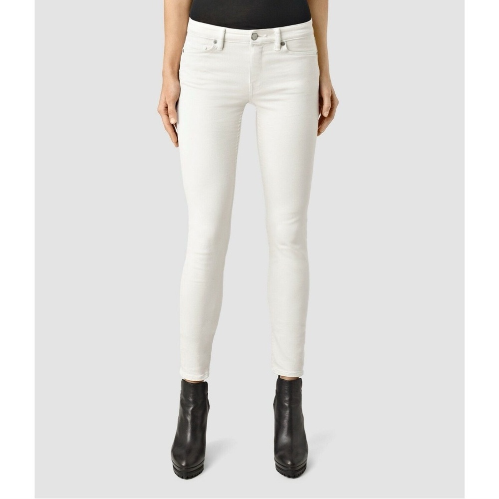 All Saints White Skinny Pants